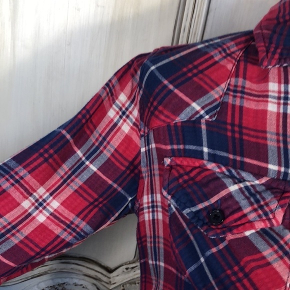 Rails Tencel/Rayon Blend Blue and Pink Plaid Long Sleeve Button Down Size S/P - Picture 6 of 16